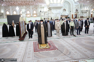 تجدید میثاق رئیس و اعضای دوره جدید شورای اسلامی شهر تهران با آرمان های امام خمینی(س)