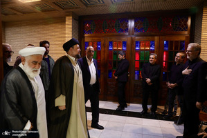 مراسم ختم همسر آيت الله راستی کاشانی