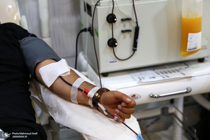 اهدای خون در شب بیست و سوم ماه مبارک رمضان