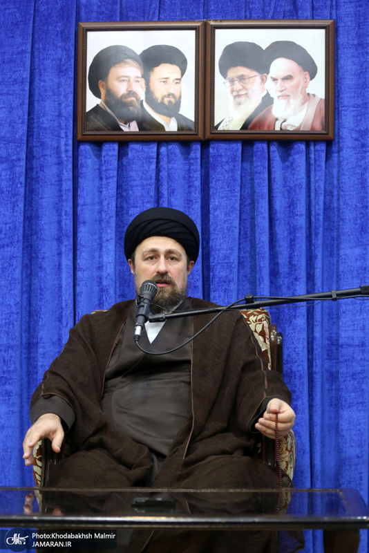 دیدار کارکنان حرم و موسسه تنظیم و نشر آثار امام خمینی(س) با سید حسن خمینی