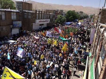 فریاد مرگ بر اسرائیل مردم استان مرکزی در روز قدس طنین انداز شد