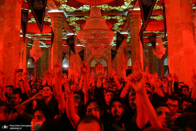 مراسم عزاداری سالروز شهادت امام جعفر صادق (ع) در مسجد اعظم قم