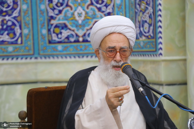 مراسم ختم مادر همسر آیت الله محمدجواد فاضل لنکرانی