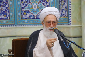 مراسم ختم مادر همسر آیت الله محمدجواد فاضل لنکرانی