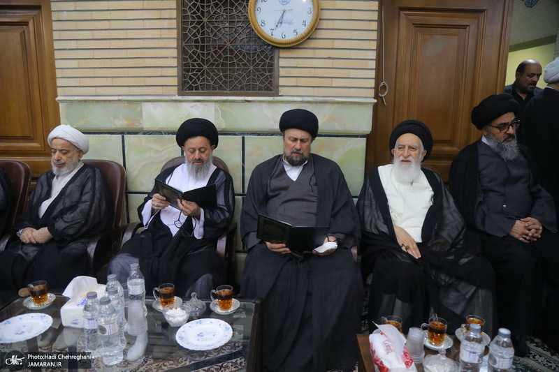 مراسم ختم مادر همسر آیت الله محمدجواد فاضل لنکرانی