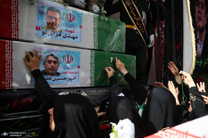 مراسم تشییع شهدای جنگ تحمیلی رژیم صهیونیستی در تهران-6