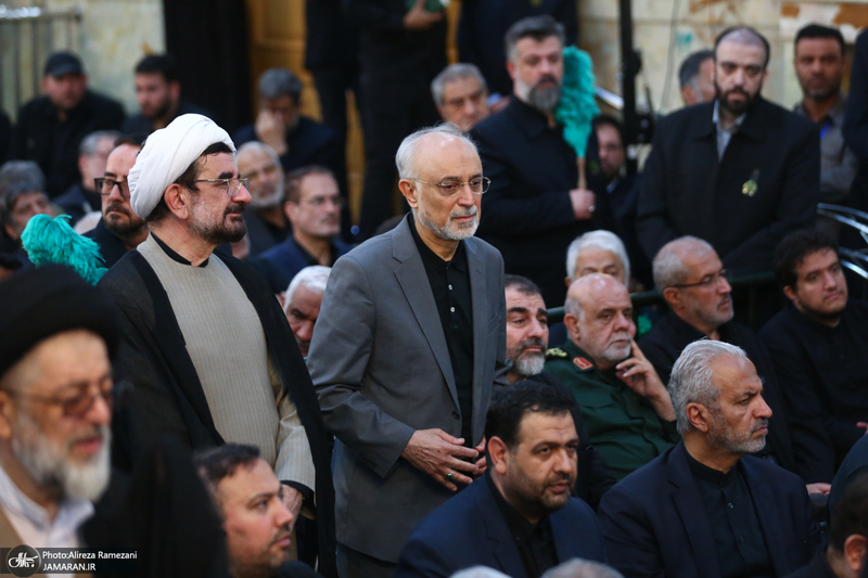 مراسم خاکسپاری شهید حسین امیرعبداللهیان در حرم حضرت عبدالعظیم حسنی (ع)