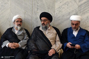 مراسم خاکسپاری پیکر مرحوم محمدعلی جماعتی (ره) در حرم امام خمینی (س)