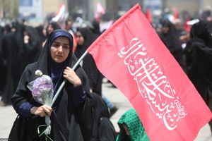 مراسم وداع با رهبر شهید انقلاب در مصلی تهران