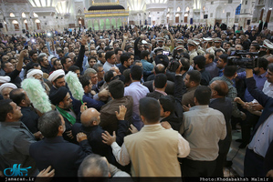 مراسم تشییع پیکر مطهر شهید حمله تروریستی اخیر مازیار سبزعلی در حرم مطهر امام خمینی(س)