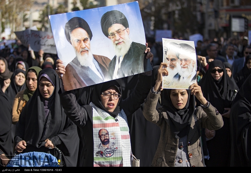 تجمع و راهپیمایی مردمی در اعتراض به آشوب های اخیر در استان