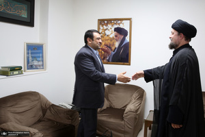 دیدار مدیرعامل بانک ملی ایران ابوالفضل نجارزاده و اعضای هیئت عامل با سید حسن خمینی