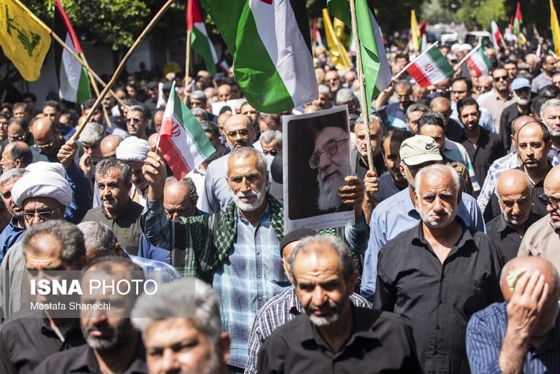 تشییع پیکر مطهر خانواده شهید حمله تروریستی رژیم صهیونیستی در ساری