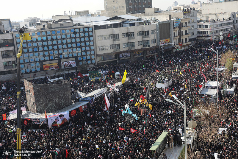 حضور میلیون ها تهرانی در تشییع پیکر مطهر سردار قاسم سلیمانی - 3