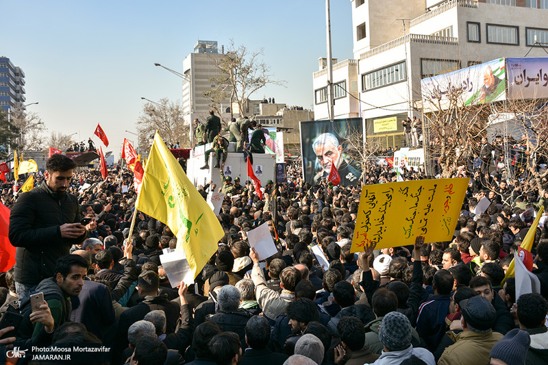  حضور میلیون ها تهرانی در تشییع پیکر مطهر سردار قاسم سلیمانی - 10 