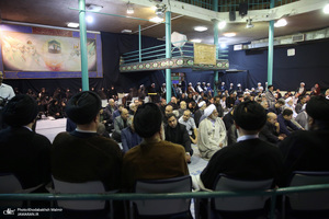 مراسم چهلمین روز در گذشت  آیت الله صانعی در حسینیه جماران  2