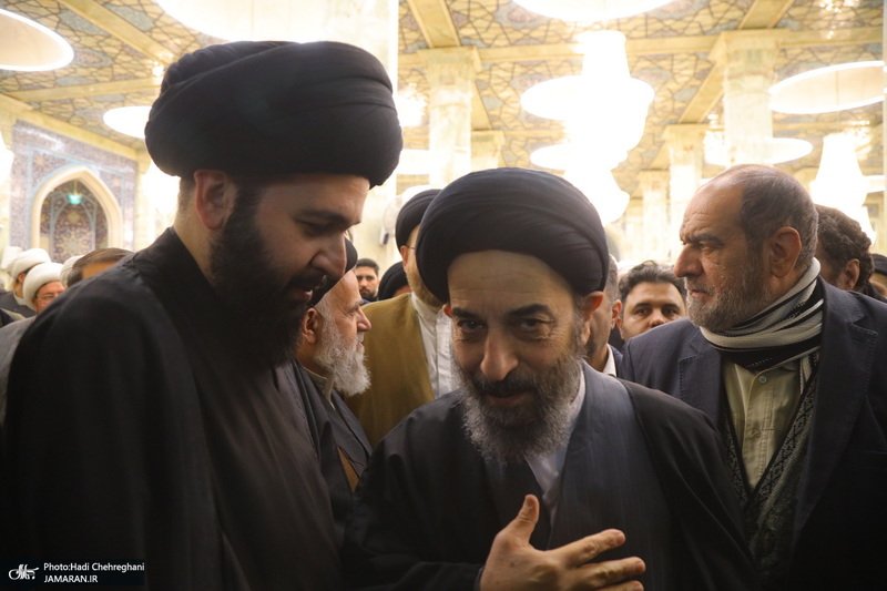 مراسم ترحیم و بزرگداشت آیت الله سید محمدعلی شیرازی در مسجد اعظم قم