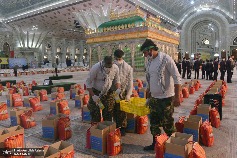 رزمایش همدلی در حرم مطهر امام خمینی