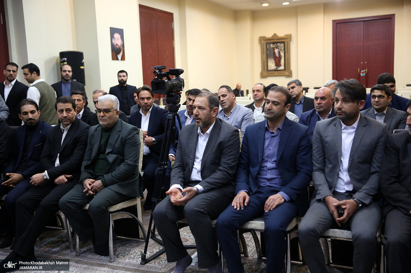 دیدار رئیس و جمعی از اعضای شورای عالی‌ استان‌ها با سید حسن خمینی