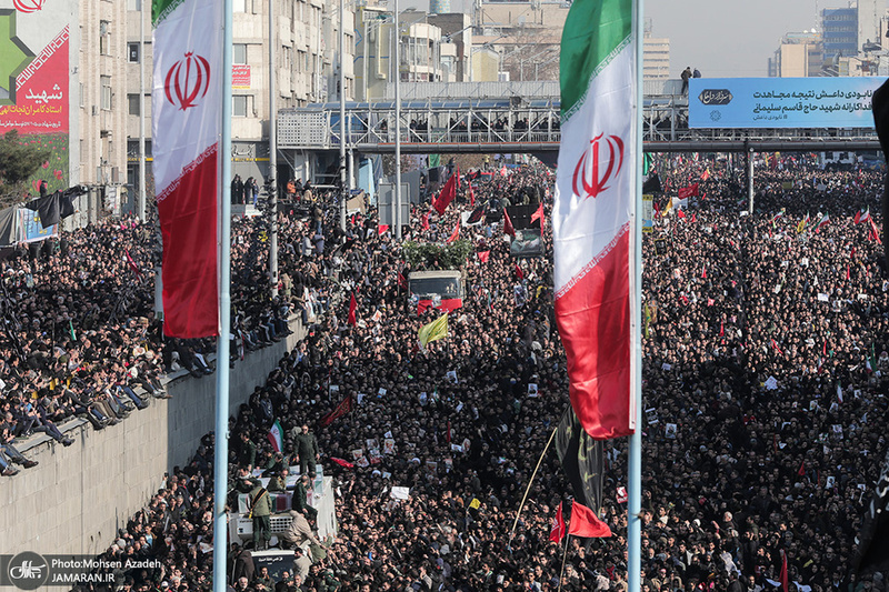 حضور میلیون ها تهرانی در تشییع پیکر مطهر سردار قاسم سلیمانی - 5