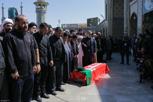مراسم تشییع آیت الله العظمی شبیری زنجانی -۱