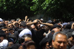 دسته عزای شهادت امام صادق(ع) با حضور آیت الله العظمی وحید خراسانی