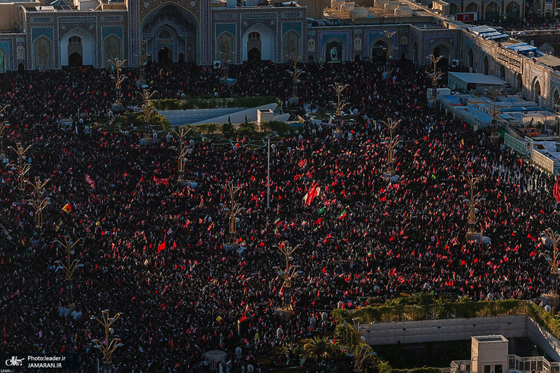 تشییع پیکر مطهر رهبر شهید انقلاب اسلامی در مشهد مقدس