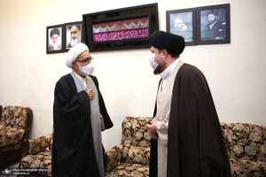 دیدار رئیس و اعضای جمعیت هلال‌احمر  با سید حسن خمینی