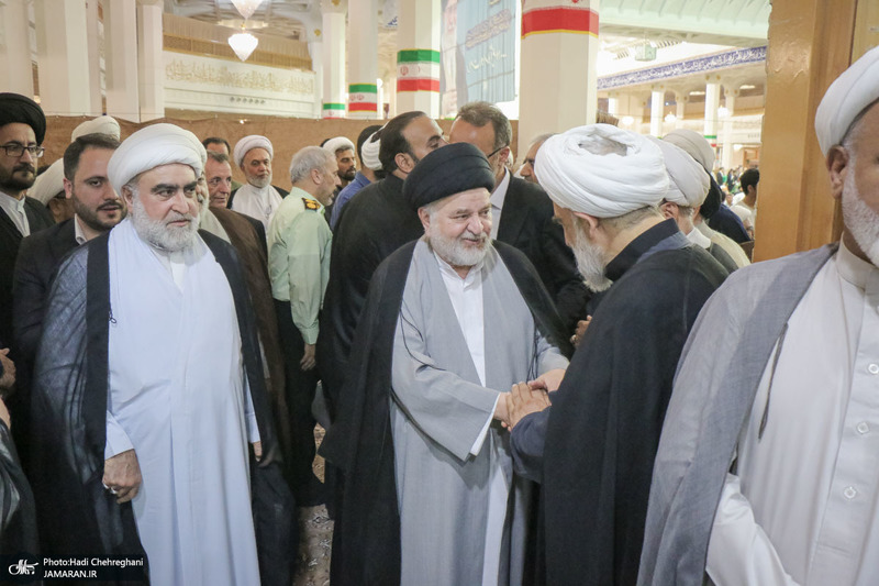مراسم بزرگداشت آیت‌الله العظمی فیاض در حرم مطهر حضرت معصومه (س)
