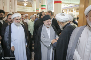 مراسم بزرگداشت آیت‌الله العظمی فیاض در حرم مطهر حضرت معصومه (س)