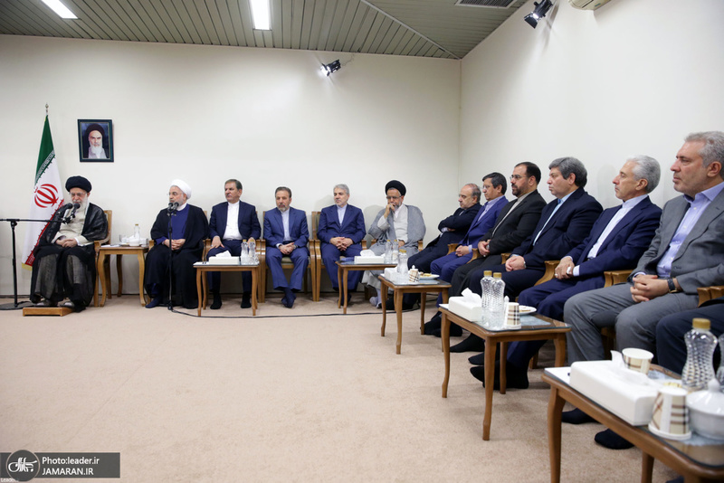 دیدار رئیس‌جمهور و اعضای هیئت دولت با رهبر معظم انقلاب