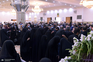مراسم خاکسپاری حجت الاسلام و المسلمین محتشمی پور(ره) در حرم شاه عبدالعظیم الحسنی(ع)
