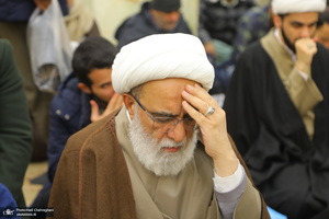 مراسم ترحیم و بزرگداشت آیت الله سید محمدعلی شیرازی در مسجد اعظم قم