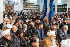 عزاداری شهادت حضرت زهرا (س) در دفتر آیت الله العظمی صانعی (ره)