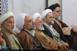 مراسم میلاد حضرت زهرا(س) و امام خمینی(ره) در دفتر آیت الله صانعی