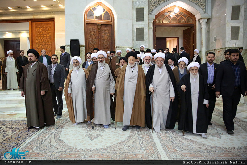 حاشیه تجدید میثاق هیأت رئیسه و اعضای مجلس خبرگان رهبری با آرمان های امام خمینی (س)