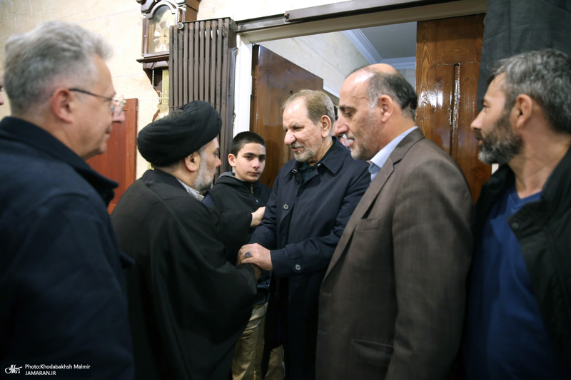 حضور شخصيت هاي سياسي در منزل مرحوم آیت الله بجنوردی 2