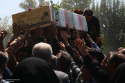 مراسم تشییع و تدفین شهید گمنام در اداره کل آموزش و پرورش شهرستان‌های استان تهران