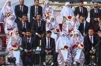 مراسم عروسی دسته‌جمعی در غزه (8)