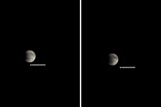 ماه گرفتگی خونین شروع شد + عکس و فیلم