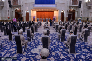 تجدید میثاق فرزندان کارکنان آماد و پشتیبانی سپاه با آرمان‌های حضرت امام(س)