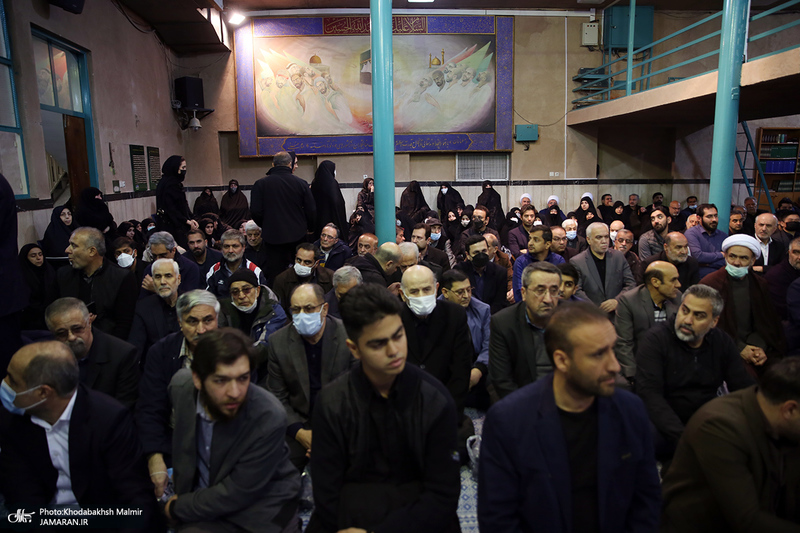 مراسم تشییع مرحوم حسن غفوری فرد از حسینیه جماران