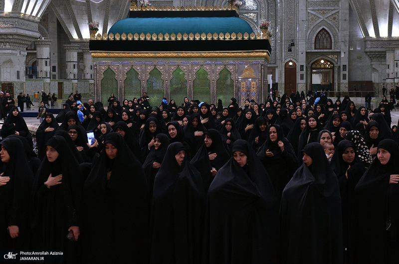 چهارمین شب عزاداری حضرت اباعبدالله الحسین (ع) در حرم امام خمینی
