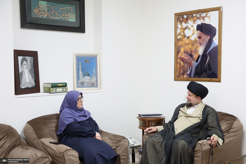 دیدار سخنگوی دولت  باسید حسن خمینی