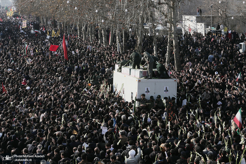حضور میلیون ها تهرانی در تشییع پیکر مطهر سردار قاسم سلیمانی - 11