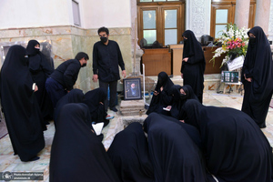 مراسم خاکسپاری حجت الاسلام و المسلمین محتشمی پور(ره) در حرم شاه عبدالعظیم الحسنی(ع)