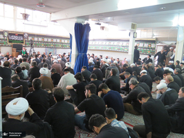 مراسم عزاداری شهادت حضرت امام رضا (ع) در بیت مرحوم آیت الله العظمی صانعی (ره)