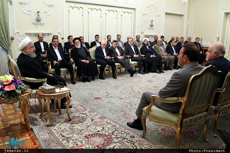 دیدار نوروزی حسن روحانی با جمعی از کارگزاران نظام و مدیران دستگاه ها