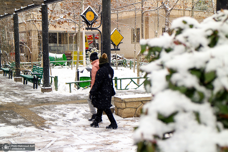 برف امروز تهران - 25 دیماه 1401