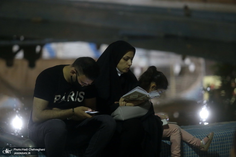 مراسم احیای شب بیست و یکم ماه رمضان در جوار حرم کریمه اهل بیت(س)